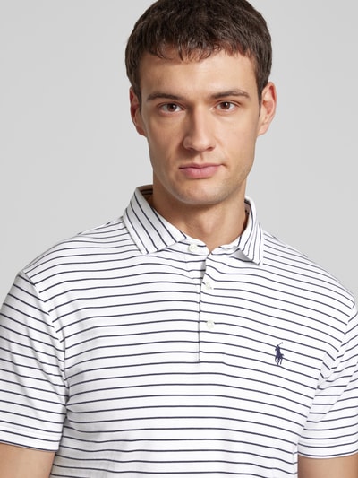 Polo Ralph Lauren Slim fit poloshirt met labelstitching Middengrijs - 3