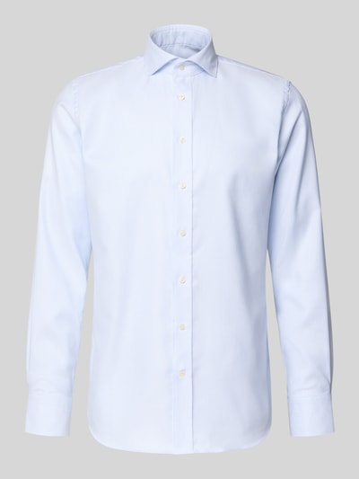 Profuomo Koszula biznesowa o kroju regular fit z kołnierzykiem typu cutaway model ‘Cutaway’ Błękitny 2