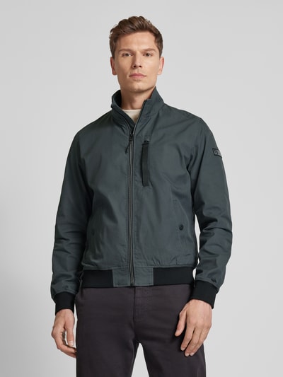 s.Oliver RED LABEL Regular fit outdoorjack met opstaande kraag en contrasterende details Antraciet - 4