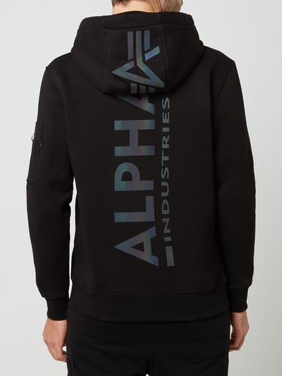 Alpha Industries Hoodie met mouwzak Zwart - 5