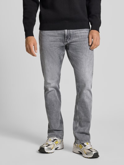 G-Star Raw Straight Fit Jeans im Used-Look Modell 'MOSA' Mittelgrau 4