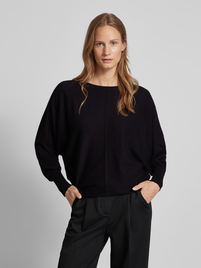 Someday Gebreide pullover met ronde hals, model 'Taliya' Zwart - 4