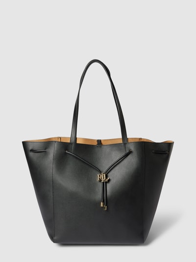 Lauren Ralph Lauren Tote Bag mit Karabinerverschluss und Tunnelzug Modell 'ANDIE' Black 2