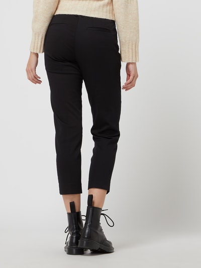 Brax Stoffen broek met stretch, model 'Mara' Zwart - 5