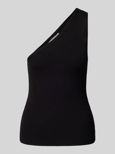 Mango Top mit One-Shoulder-Träger Modell 'ASIM' Black 2