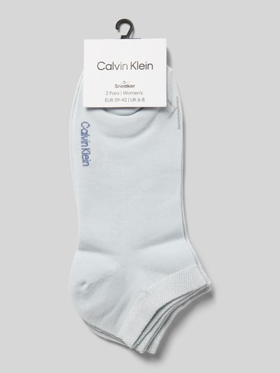 CK Calvin Klein Sneakersocken mit Label-Detail im 2er-Pack Hellblau 3