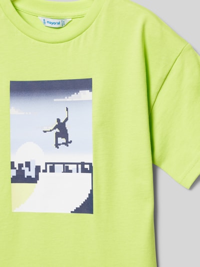 Mayoral T-Shirt mit Motiv-Print Hellgruen 2