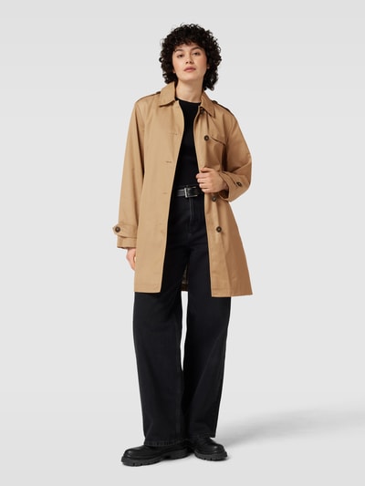 Fuchs Schmitt Trenchcoat met strikceintuur Camel - 1