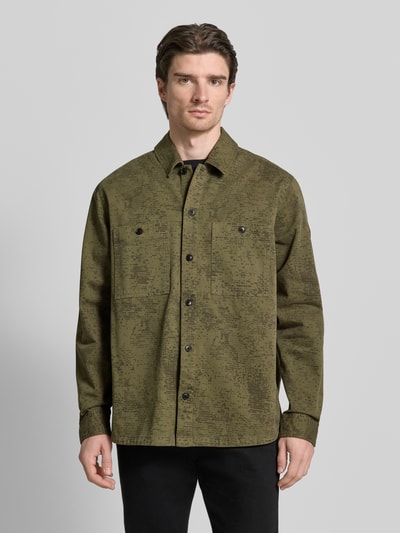 BOSS Orange Regular Fit Hemdjacke aus reiner Baumwolle Modell 'LOCKY_2' Khaki 4