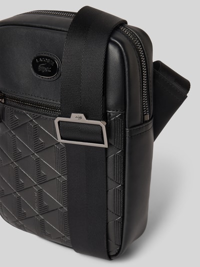 Lacoste Kameratasche mit Rindsleder Black 3