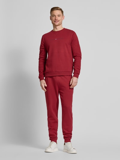 Tommy Hilfiger Sweatshirt met labelprint Rood - 1