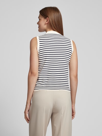 Weekend Max Mara Top met bandjes en fijnrib, model 'NAZIONE' Offwhite - 5