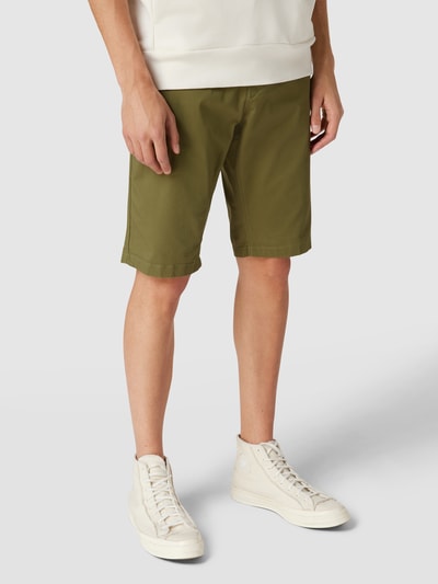 Tom Tailor Regular Fit Shorts mit Logo-Detail Oliv 4