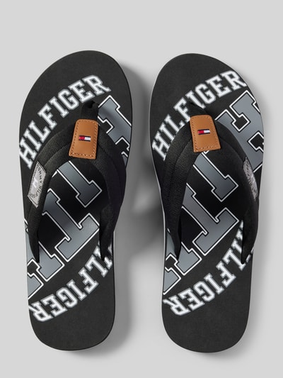 Tommy Hilfiger Zehentrenner mit gewebtem Ristriemen Black 3