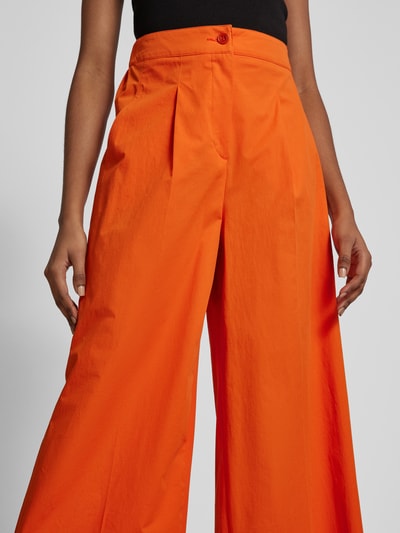 Luisa Cerano Culotte mit Bügelfalten in unifarbenem Design Orange 3