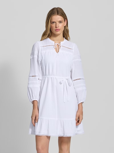 Only Relaxed Fit Musselin-Kleid aus reiner Baumwolle Modell 'VERA' Weiss 4