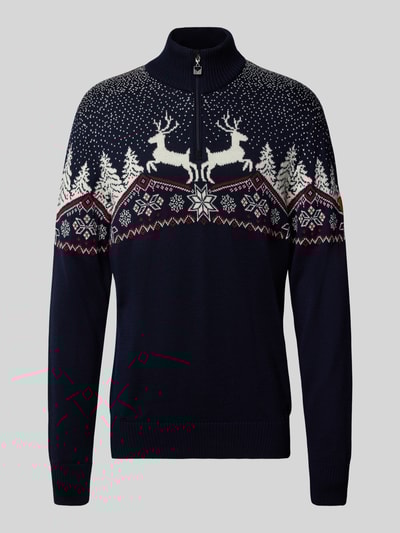 Dale of Norway Wollen pullover met schipperskraag Marineblauw - 2