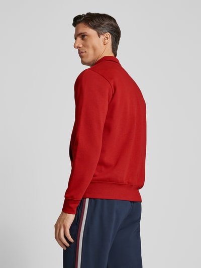 Tommy Hilfiger Sweatjack met opstaande kraag Donkerrood - 5