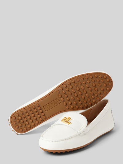 Lauren Ralph Lauren Loafer mit Label-Detail Modell 'BARNSBURY' Weiss 4