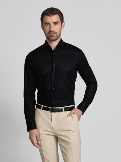 BOSS Slim Fit Business-Hemd mit Kentkragen Black 4