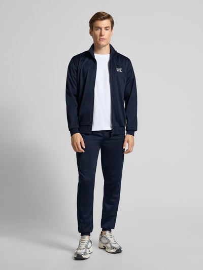 EA7 Emporio Armani Trainingsanzug mit Label-Print Dunkelblau 1
