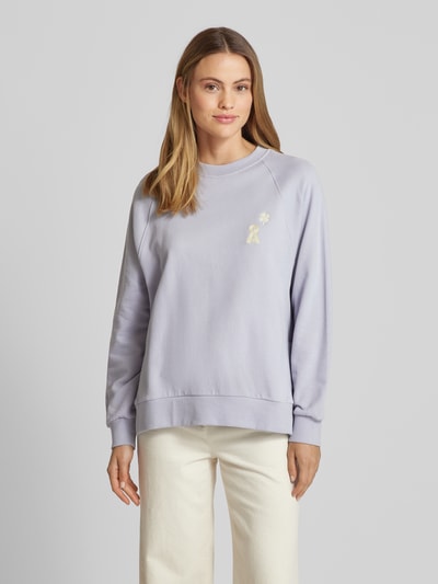 Armedangels Oversized Sweatshirt mit Label-Stitching Modell 'GIOVANNAA' Lavender 4