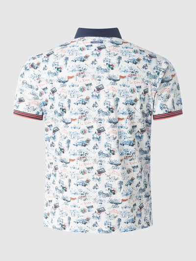 A Fish Named Fred Poloshirt aus Piqué Offwhite 3