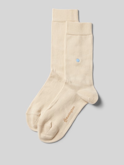 Burlington Socken in unifarbenem Design Modell 'LADY' Beige 1