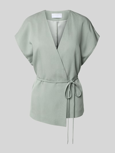 Jake*s Collection Gilet met tailleriem Lindegroen - 2