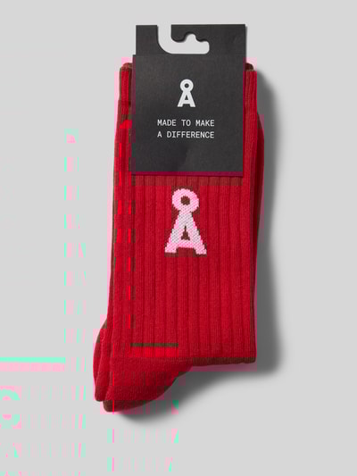 Armedangels Socken aus Baumwoll-Mix Modell 'SAAMUS BOLD' Rot 3