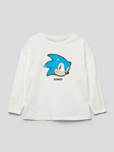 Mango Longsleeve mit Sonic®-Badge und -Print Offwhite 1