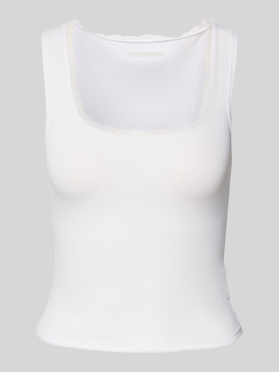 Review Tanktop mit U-Ausschnitt Weiss 2