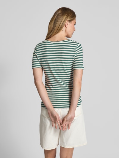 Marc O'Polo Regular Fit T-Shirt aus Slub Jersey Smaragd 5