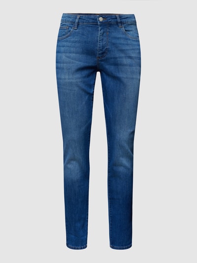 REVIEW Slim fit jeans met wassing Blauw - 2