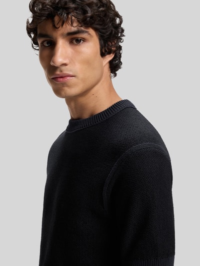 BOSS Orange Regular Fit Pullover aus Baumwoll-Mix Modell 'KANTONIO' Marine 3