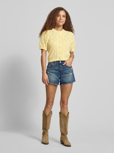 Levi's® Kardigan o kroju regular fit z mieszanki bawełny Pastelowy żółty 1