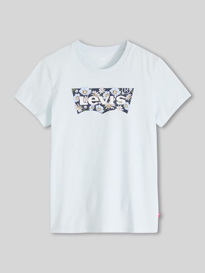 Levi's® T-shirt z nadrukiem z logo Jasnoniebieski 2