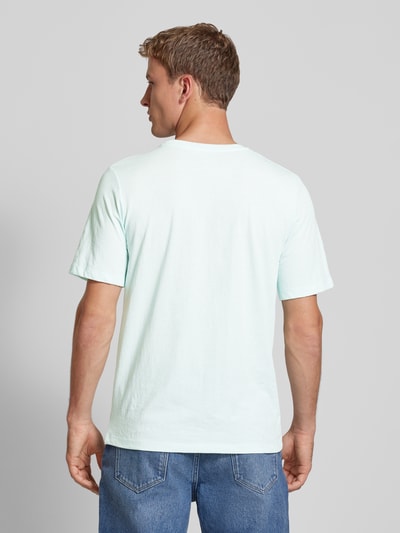 Jack & Jones T-Shirt mit Label-Print Hellblau Melange 5