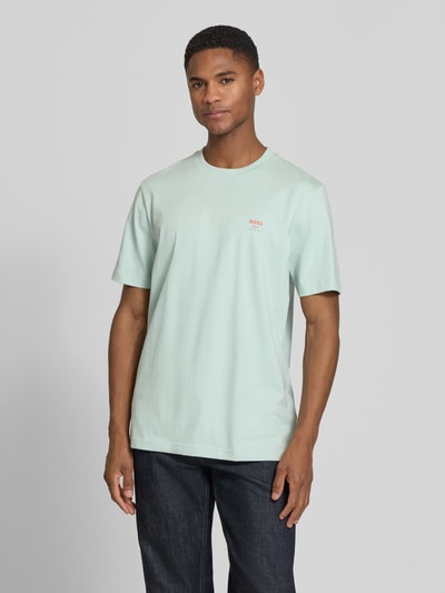 BOSS Orange regular fit T-shirt van puur katoen model 'TE_GROOVE' Turquoise - 4
