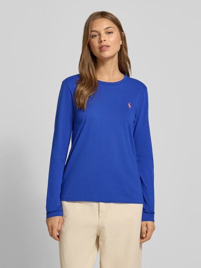 Polo Ralph Lauren Shirt met lange mouwen en labelstitching Donkerblauw - 4