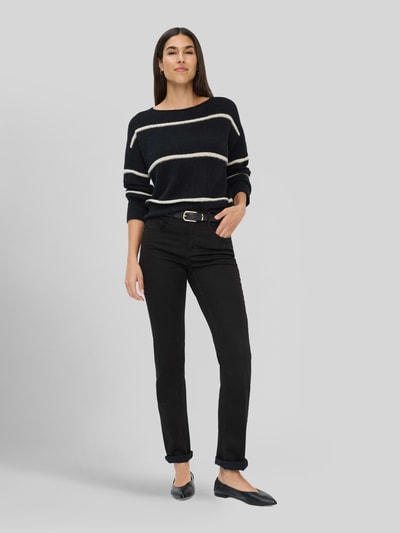 Brax Regular Fit Gerade Hose aus Lyocell-Mix mit Modal-Baumwoll-Anteil Modell 'MARY' Black 1