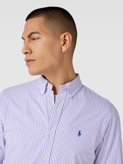 Polo Ralph Lauren Slim Fit Freizeithemd mit Streifenmuster Lavender 3