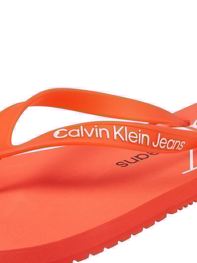 Calvin Klein Jeans Teenslippers met logo  Rood - 2