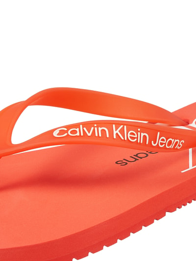 Calvin Klein Jeans Teenslippers met logo  Rood - 2