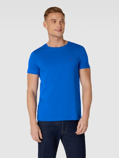 Tommy Hilfiger T-shirt met labeldetail Koningsblauw - 4