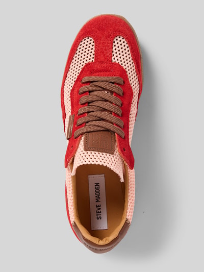 Steve Madden Sneaker aus Leder mit Schnürung Modell 'Estella' Rot 3