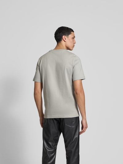 Diesel T-Shirt mit Label-Detail Hellgrau 5