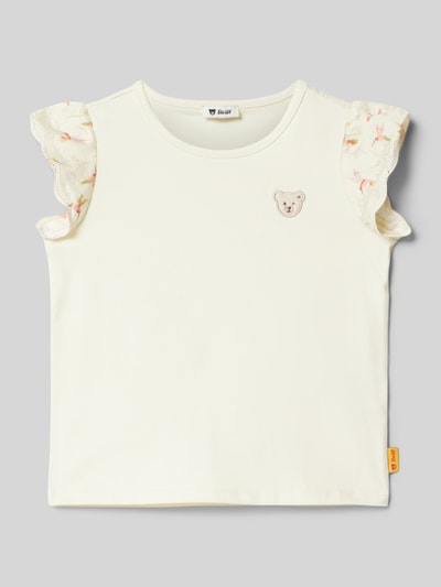 Steiff T-Shirt mit Volants Offwhite 1