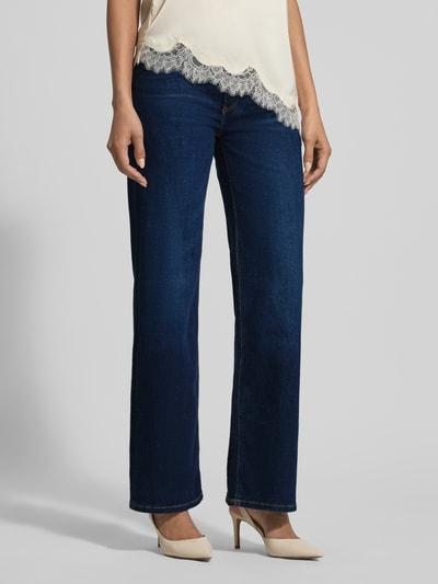 GUESS Wide leg jeans met steekzakken Donkerblauw - 4