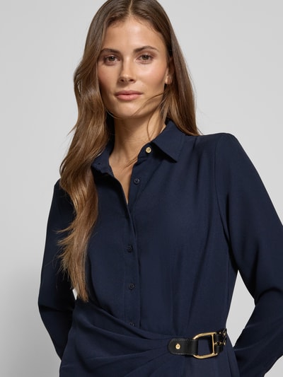 Lauren Ralph Lauren Sukienka mini z krótką listwą guzikową Granatowy 3